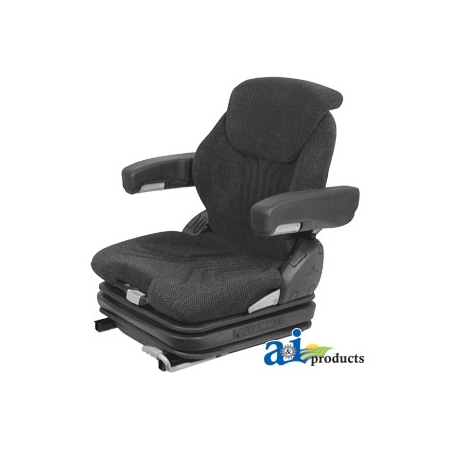 A & I Products Grammer Seat Assembly, CHARCOAL MATRIX CLOTH 25" x20" x19" A-MSG75GGRC-ASSY